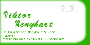 viktor menyhart business card